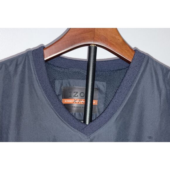 IZOD XFG Performance Enhanced, Navy V-Neck Pullover Windbreaker, Men Size XL - Picture 3 of 5